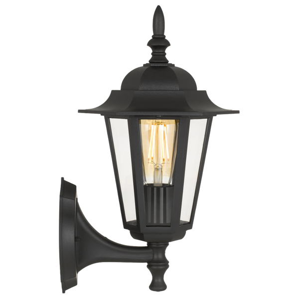 Telbix Upton Exterior Wall Light Black