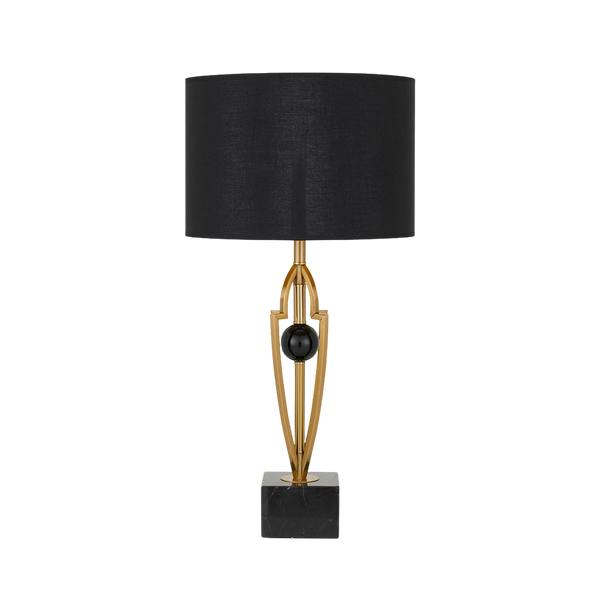 Telbix Vardo Table Lamp Black Antique Gold