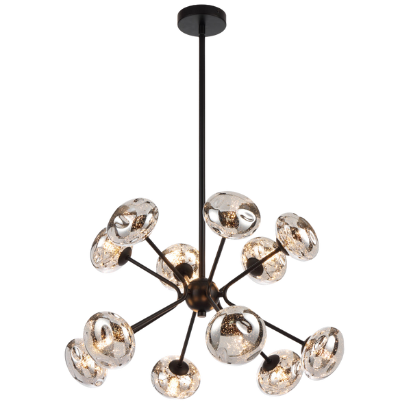 Telbix Varlin 12 Light Pendant Black