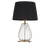 Telbix Veana Table Lamp Antique Gold Clear Black