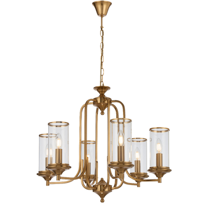 Telbix Velden 6 Light Pendant Copper