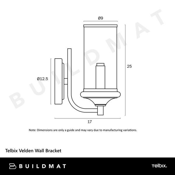 Telbix Velden Wall Bracket Copper