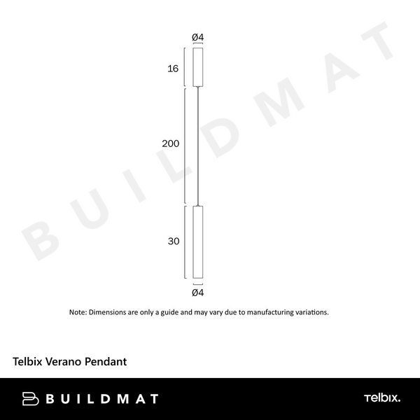 Telbix Verano Pendant Brass