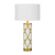 Telbix Vilma Ceramic Table Lamp White