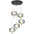 Telbix Volen 5 Light Pendant Black