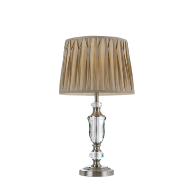 Telbix Wilton Table Lamp Nickel Silver