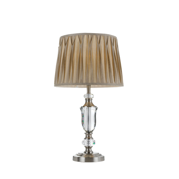 Telbix Wilton Table Lamp Nickel Silver