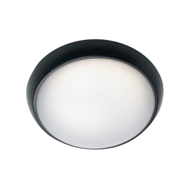 Telbix Wynn 8W Led Round Bunker Black