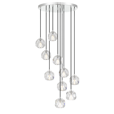 Telbix Zaha 10 Pendant Chrome