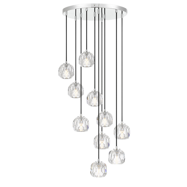 Telbix Zaha 10 Pendant Chrome