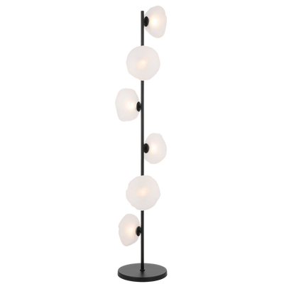 Telbix Zecca 6 Light Floor Lamp Black