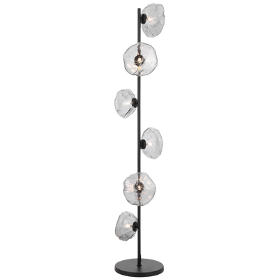 Telbix Zecca 6 Light Floor Lamp Black Smoke