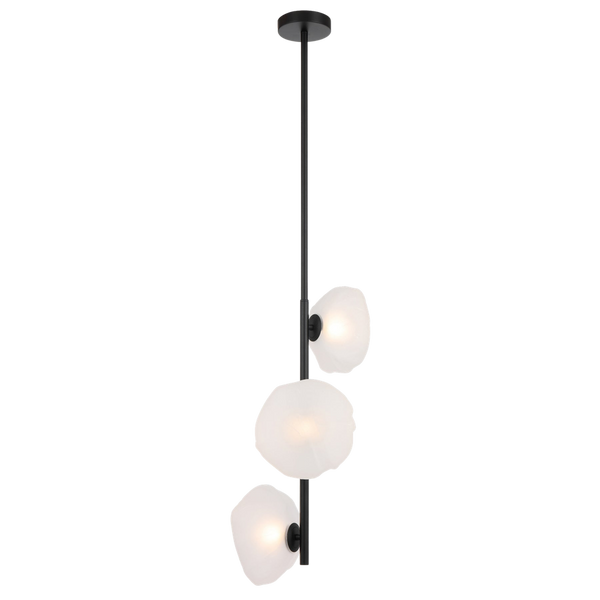 Telbix Zecca 3 Light Vertical Pendant Black