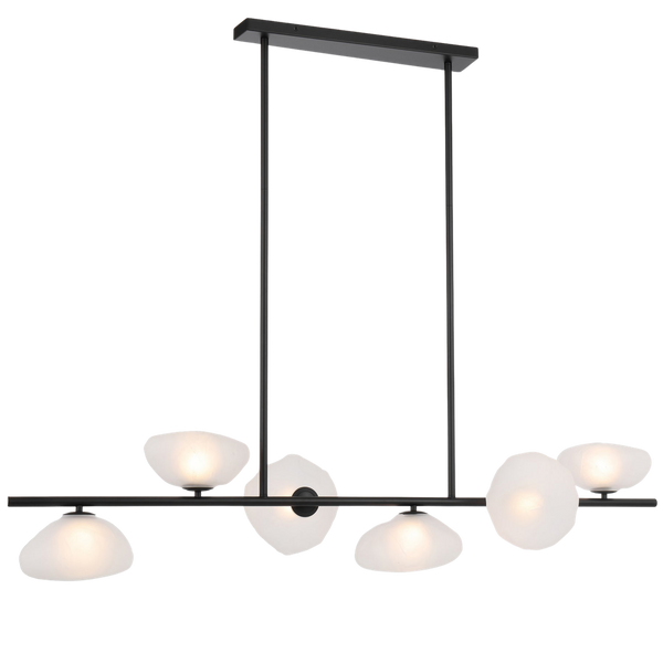Telbix Zecca 6 Light Pendant Black