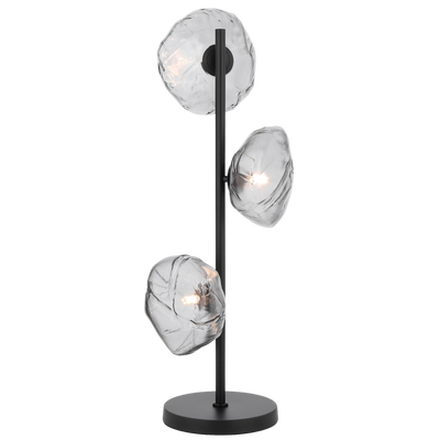 Telbix Zecca 3 Light Table Lamp Black Smoke