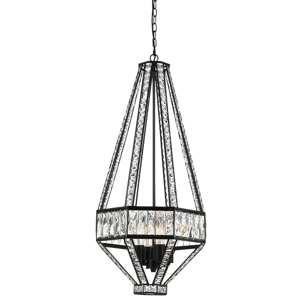 Telbix Zofio 4LT Pendant Bronze Clear