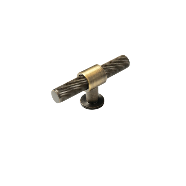 Momo Handles Momo Belgravia Solid Brass T Knob 82mm Dark Brushed Brass