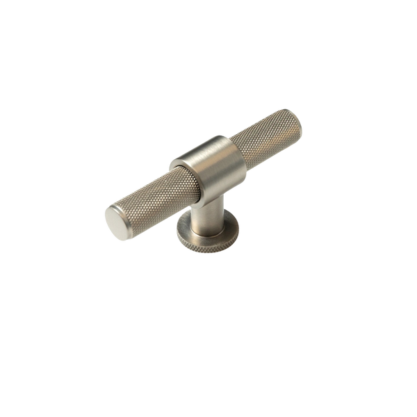 Momo Handles Momo Belgravia Solid Brass T Knob 82mm Dull Brushed Nickel