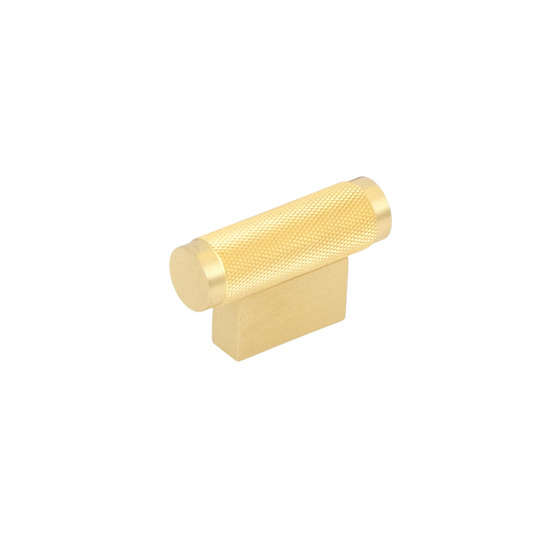 Momo Handles Momo Brighton Solid Brass T Knob 50mm Brushed Satin Brass