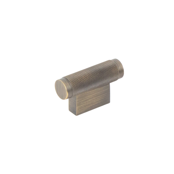 Momo Handles Momo Brighton Solid Brass T Knob 50mm Dark Brushed Brass