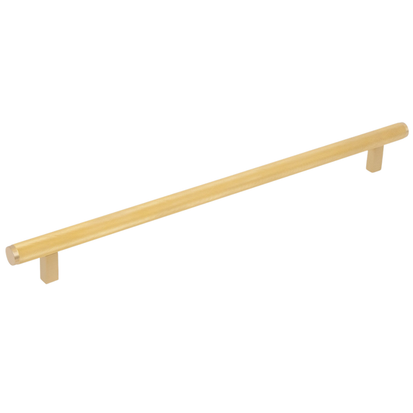 Momo Handles Momo Bellevue Solid Brass Knurled Appliance Pull 416mm Brushed Satin Brass