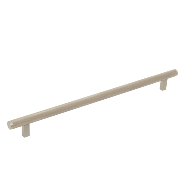 Momo Handles Momo Bellevue Solid Brass Knurled Appliance Pull 416mm Dull Brushed Nickel