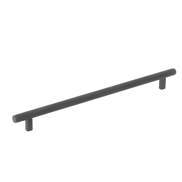 Momo Handles Momo Bellevue Solid Brass Knurled Appliance Pull 416mm Matte Black