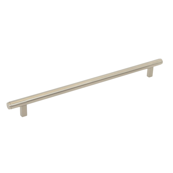 Momo Handles Momo Bellevue Solid Brass Plain Appliance Pull 416mm Dull Brushed Nickel