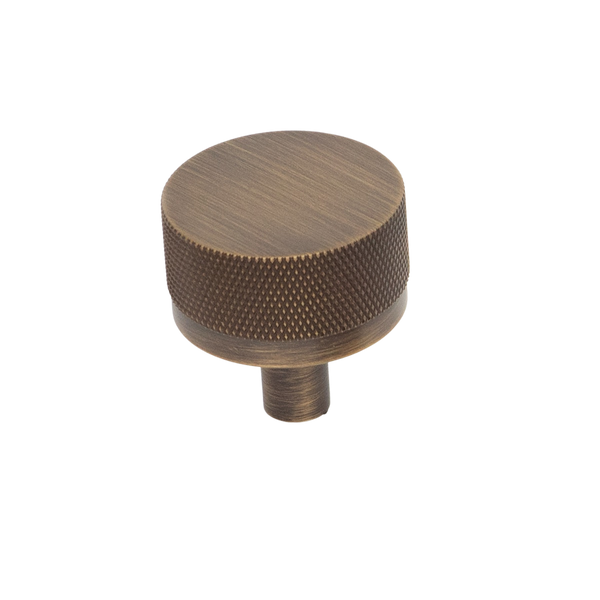 Momo Handles Momo Bellevue Solid Brass Knurled Knob 35mm Bronze