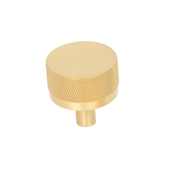 Momo Handles Momo Bellevue Solid Brass Knurled Knob 35mm Brushed Satin Brass