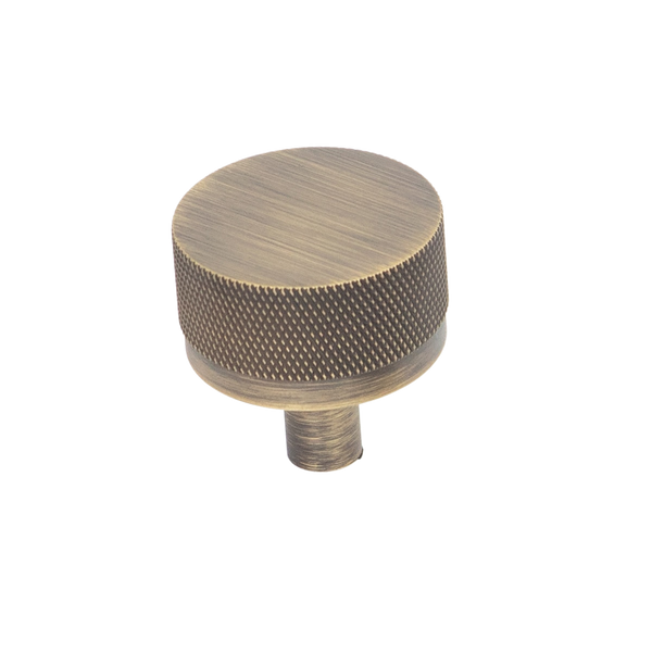 Momo Handles Momo Bellevue Solid Brass Knurled Knob 35mm Dark Brushed Brass