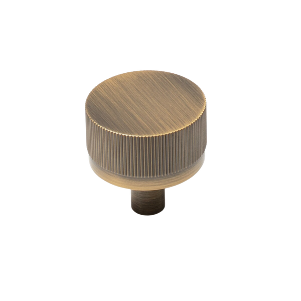 Momo Handles Momo Bellevue Solid Brass Lined Knob 35mm Dark Brushed Brass