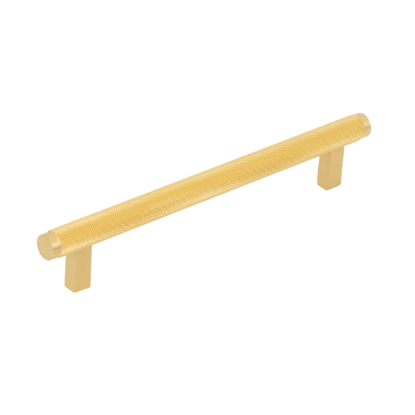 Momo Handles Momo Bellevue Solid Brass Knurled Bar Pull 160mm Brushed Satin Brass