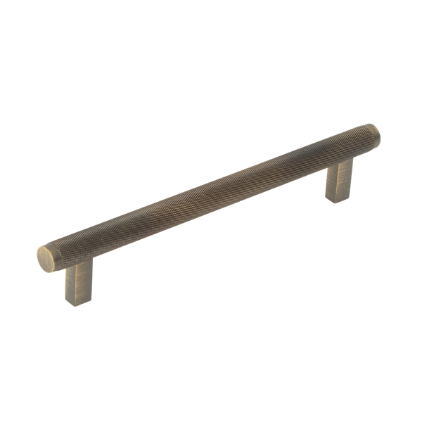 Momo Handles Momo Bellevue Solid Brass Knurled Bar Pull 160mm Dark Brushed Brass