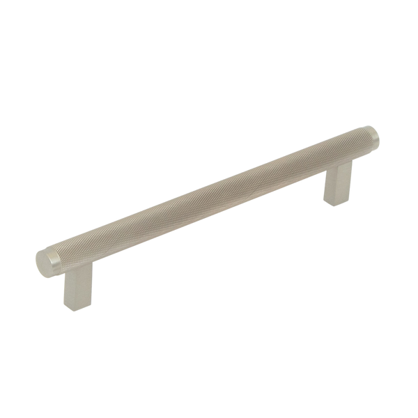 Momo Handles Momo Bellevue Solid Brass Knurled Bar Pull 160mm Dull Brushed Nickel