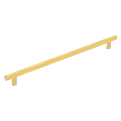 Momo Handles Momo Bellevue Solid Brass Knurled Bar Pull 320mm Brushed Satin Brass