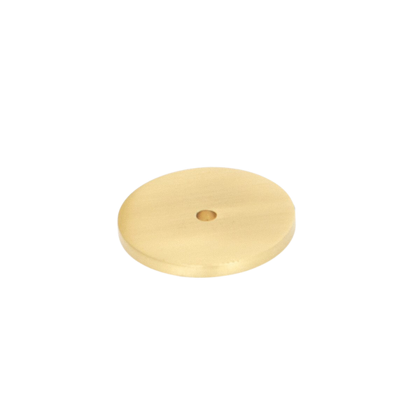 Momo Handles Momo Bellevue Solid Brass Knob Backplate Brushed Satin Brass