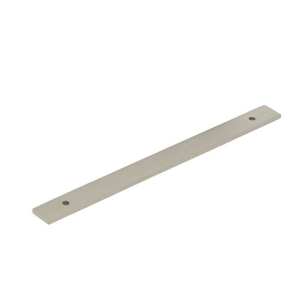 Momo Handles Momo Bellevue Solid Brass Backplate 160mm Dull Brushed Nickel