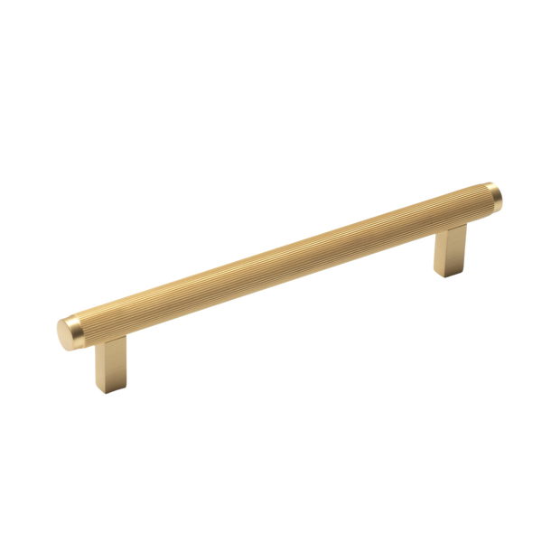Momo Handles Momo Bellevue Solid Brass Lined Bar Pull 160mm Brushed Satin Brass