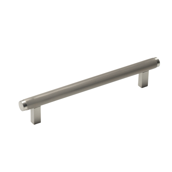 Momo Handles Momo Bellevue Solid Brass Lined Bar Pull 160mm Dull Brushed Nickel