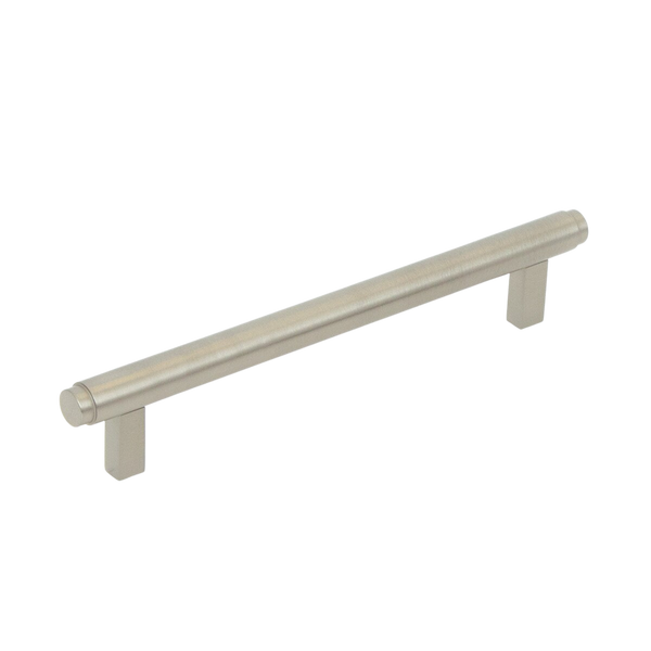 Momo Handles Momo Bellevue Solid Brass Plain Bar Pull 160mm Dull Brushed Nickel