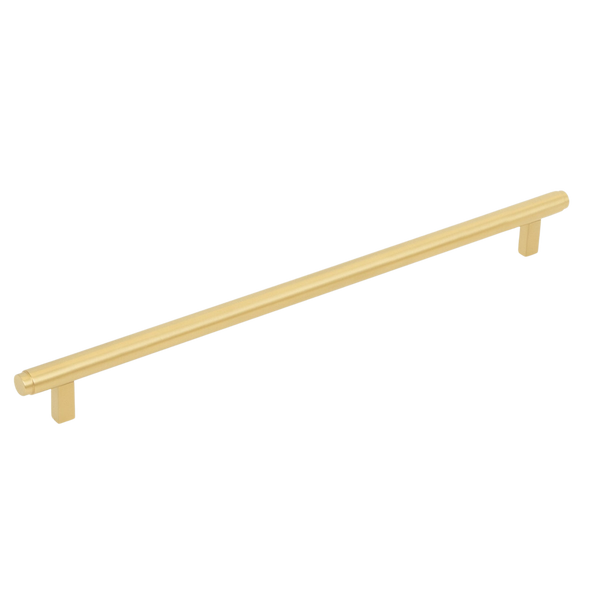 Momo Handles Momo Bellevue Solid Brass Plain Bar Pull 320mm Brushed Satin Brass