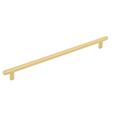Momo Handles Momo Bellevue Solid Brass Plain Bar Pull 320mm Brushed Satin Brass
