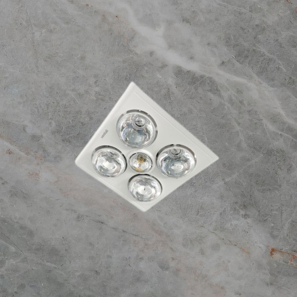 Ventair Klein 4 3In1 Bathroom Light Heat Exhaust Side Duct White