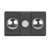 Ventair Sierra 2 High Air Extraction 3In1 Bathroom Heat Exhaust with Centre LED Downlight Matte Black