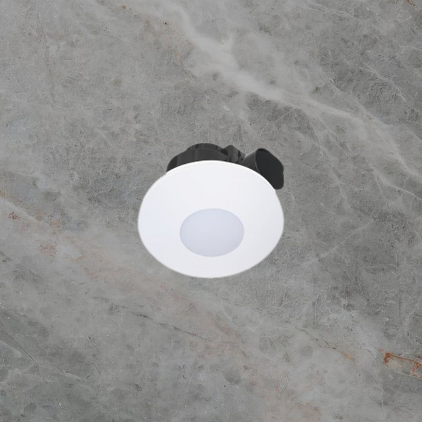 Ventair Airbus 200 Round Premium Quality AC Side Ducted Exhaust Fan and LED Panel White