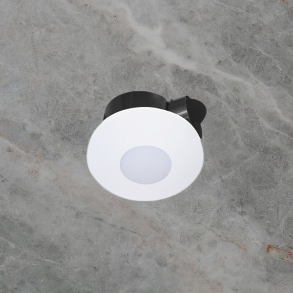 Ventair Airbus 250 Round Premium Quality AC Side Ducted Exhaust Fan 14W Tri Colour LED Panel White
