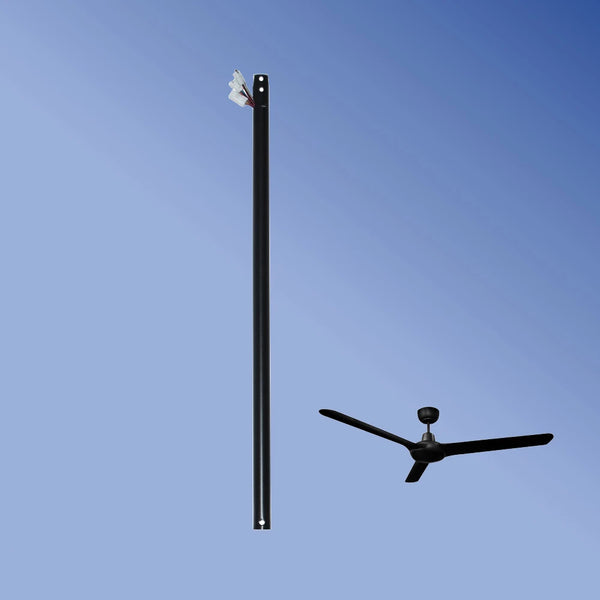 Ventair 600mm Extension Rod for Spyda DC Black