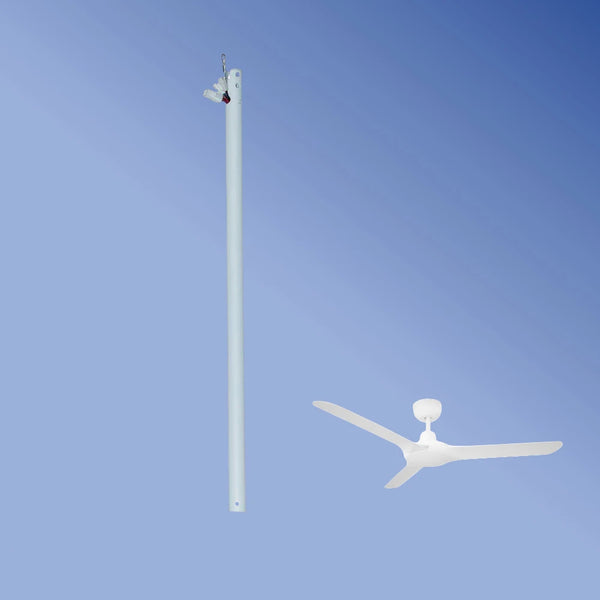 Ventair 600mm Extension Rod for Spyda DC and Stanza DC White