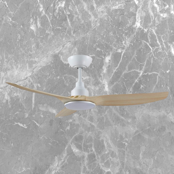 Ventair Skyfan 3 Blade DC Ceiling Fan with LED (48"/1200mm) Light Oak